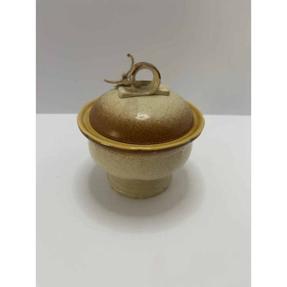 Mikasa WHOLE WHEAT E8000‎ Sugar Bowl w/Lid Japan